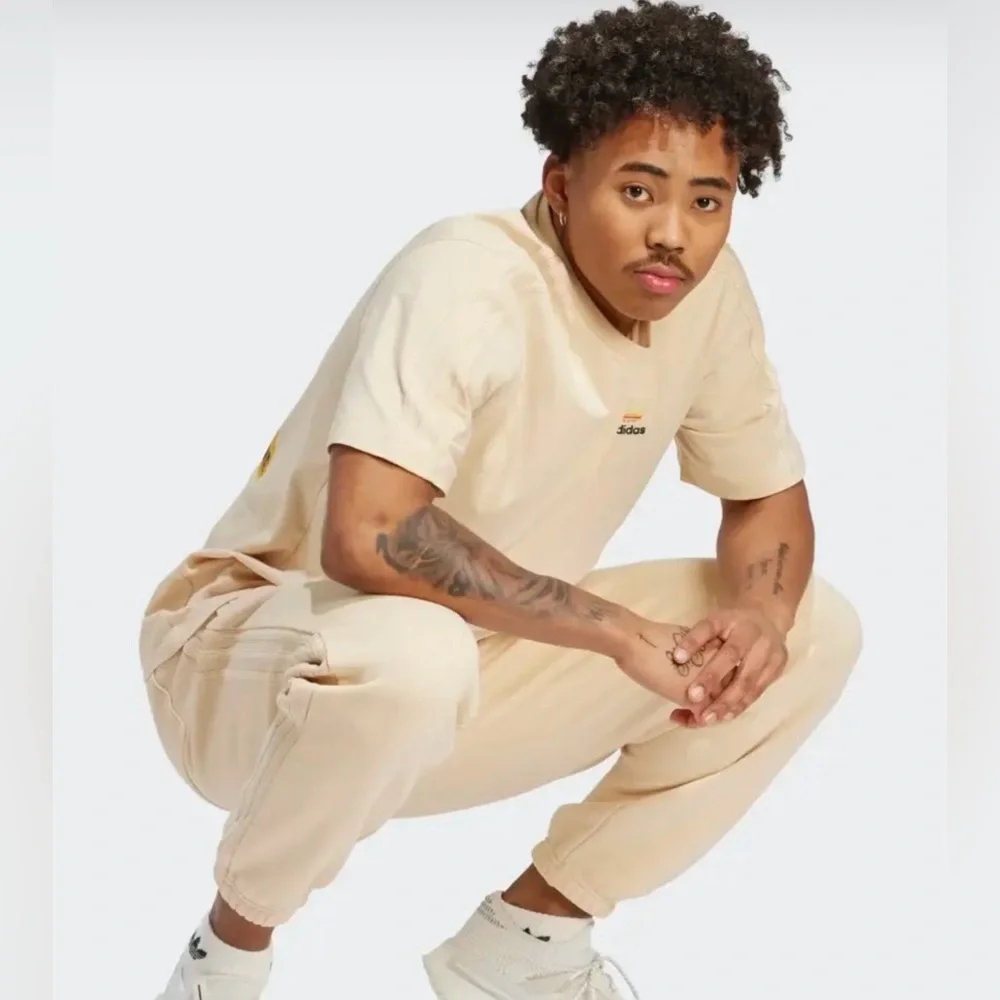 Adidas Beige Jogger Pants - Picture 3 of 10